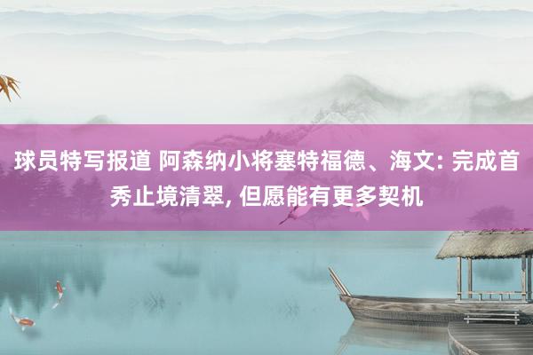 球员特写报道 阿森纳小将塞特福德、海文: 完成首秀止境清翠, 但愿能有更多契机